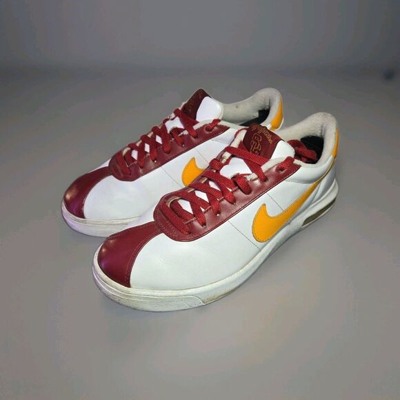 Nike Id USC Trojans White, Cardinal and Gold Fight On Shoes Size 8.5 Men's - Picture 1 of 8